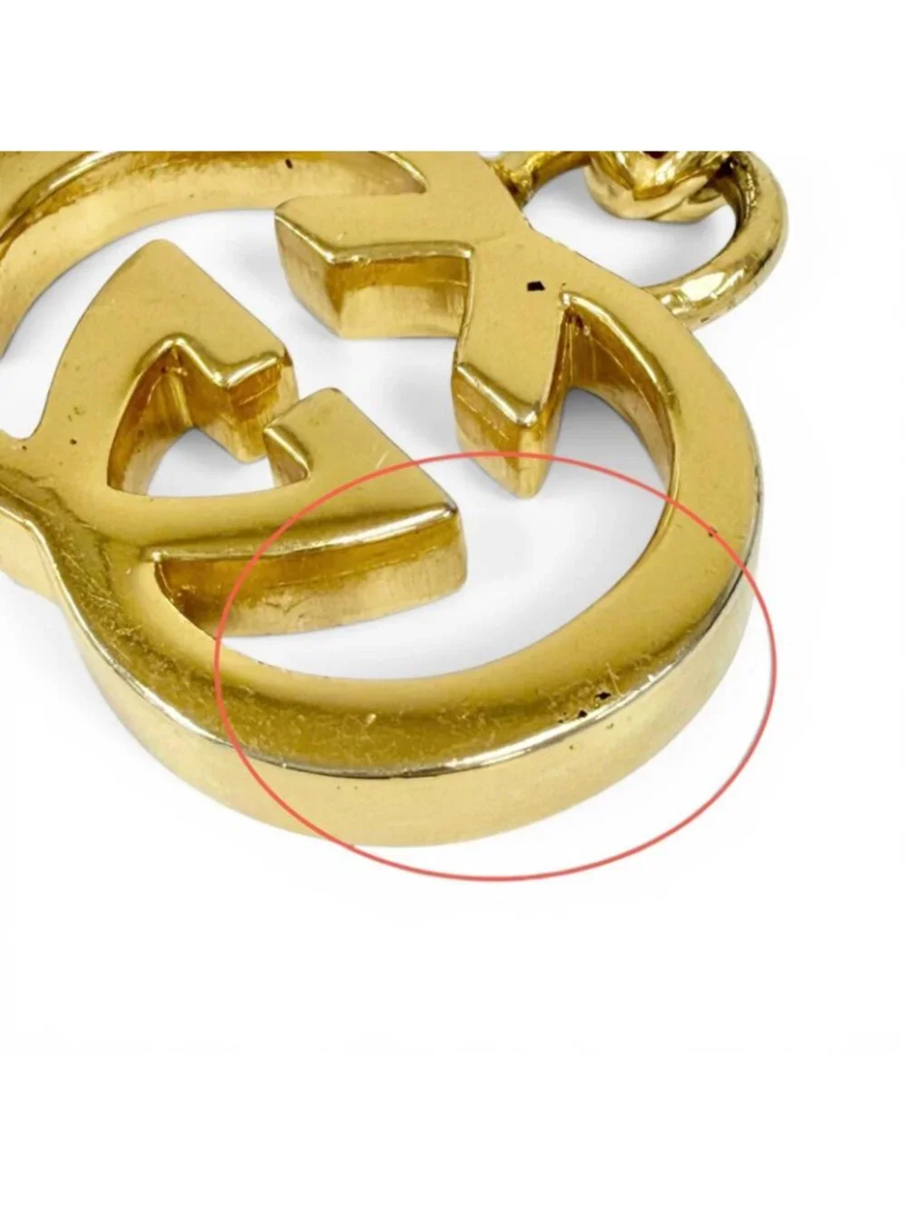 Gucci Vintage Interlocking G Chain Belt Gold 70